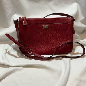 Coach Red Leather Crossbody Bag